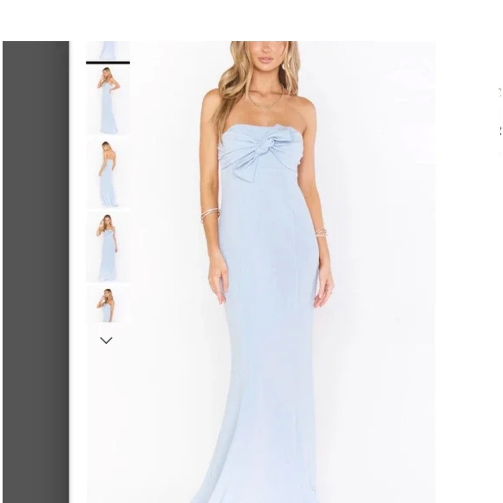 Show me your mumu light blue dress